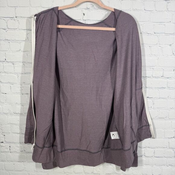 American Giant Full Zip Hoodie Women XL All Year Around Lavender Run Outdoor - Picture 12 of 12
